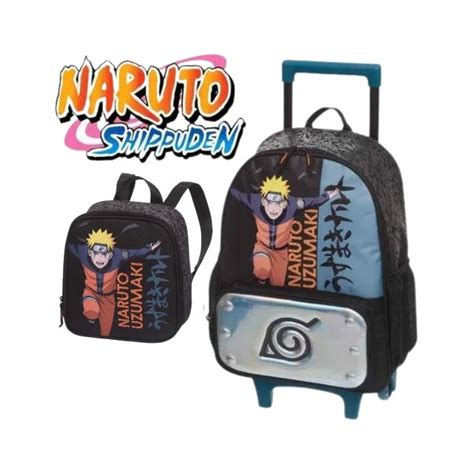 Kit Mochila Rodinhas Lancheira Naruto Uzumaki Pacific Shopee