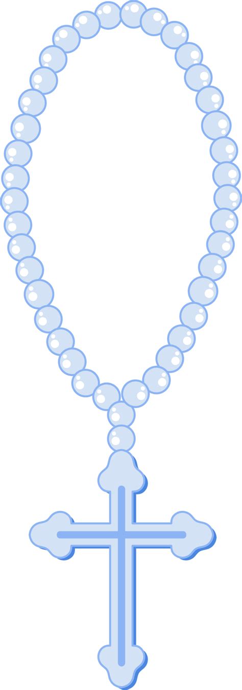 Blue rosary cartoon 25257200 PNG