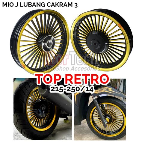 Jual Velg Pelek Racing Top Retro Tapak Lebar Ring Pnp Mio J Lubang