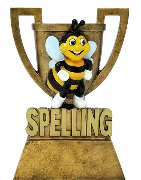 Buy Decade Awards Spelling Bee Cup Trophy Gold Spelling Bee Award