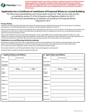 2018 2025 Form UK Planning Portal Application For A Certificate Of