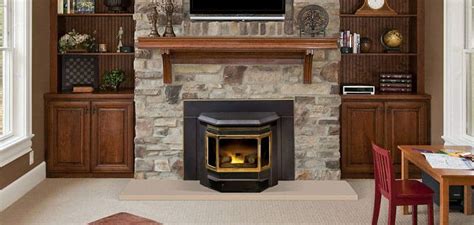 Quadra Fire Classic Bay 1200 Pellet Stove Insert Seed Pellet Stoves Wood Stoves Lawn