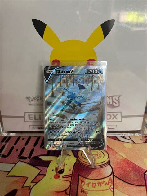 Glaceon V Aa Evolving Skies Pokemon Card Tcg Hobbies And Toys Toys And Games On Carousell