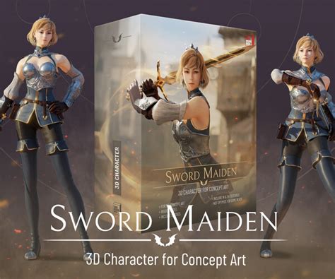 ArtStation - Sword Maiden - 3D Character for Concept Art | Resources