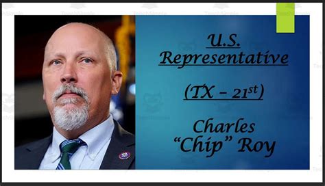 U.S. Representative Chip Roy (TX - 21st) BIO PPT by Teach Simple