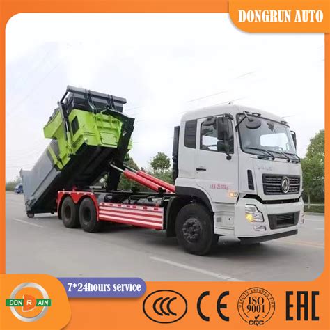 Howo Shacman Dongfeng X Cbm Hook Lift Garbage Truck Hydraulic Arm