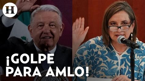 Xóchitl Gálvez Celebra Suspensión Del Juez Que Prohíbe A Amlo Hablar De Ella Youtube