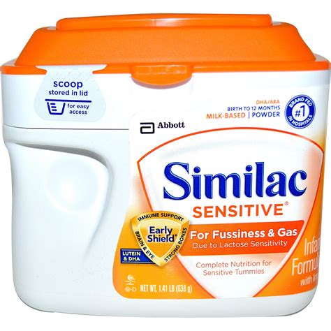 Similac Sensitive Ingredients Label - Juleteagyd