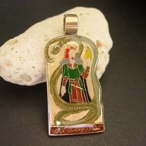 Loki Pendant With His Son Jormungandr Shapeshifter Loki Norse God Loki ...