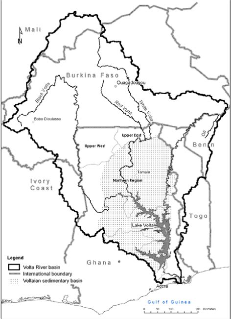 Location map of the Volta River basin | Download Scientific Diagram