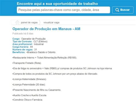 Empregos E Concursos Vagas De Empregos Em Manaus