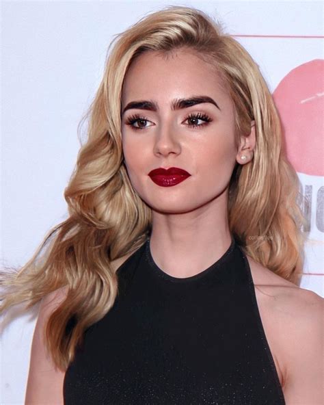 Lily Collins Blonde