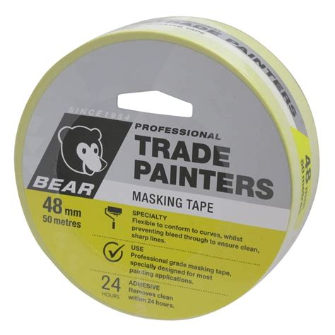 Bear 48mm X 50m Trade Painters Masking Tape Bunnings Warehouse