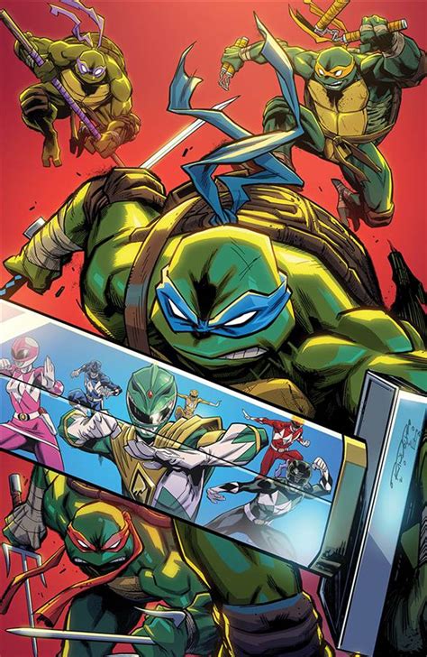 Mighty Morphin Power Rangers Teenage Mutant Ninja Turtles 4 Cover F