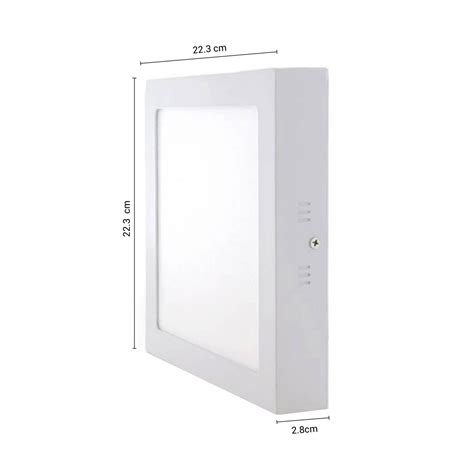 Panel Led Cuadrado De Adosar W Luz C Lida Serlux