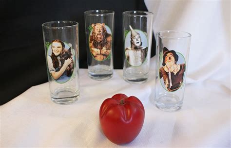 Vintage Wizard Of Oz Drinking Glass Set Dorothy Glass Etsy