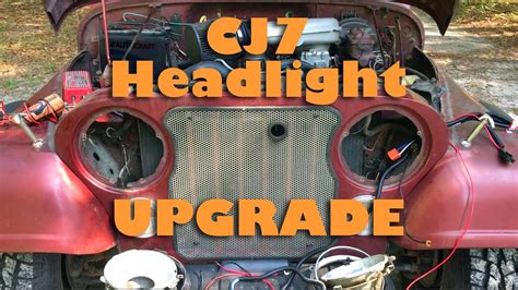 CJ7 Headlight Upgrade YouTube