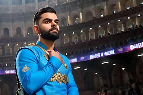 Portrait of Virat Kohli as a Roman emperor by Jio Testing - Playground