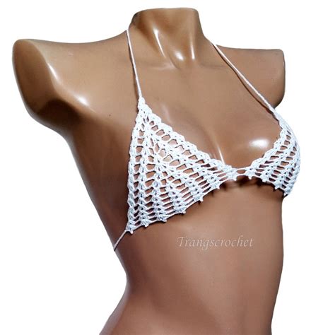 Handmade Crochet Micro Thong Bikini Set Extreme Micro Bikini Etsy