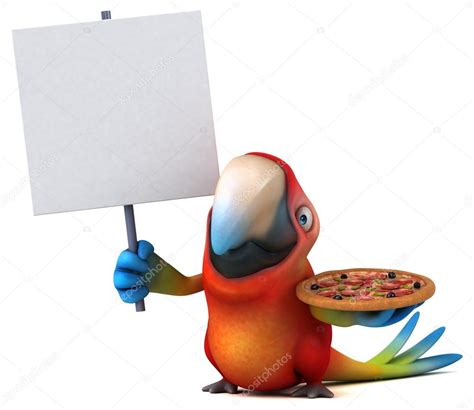 Parrot Holding Pizza Stock Photo By Julos