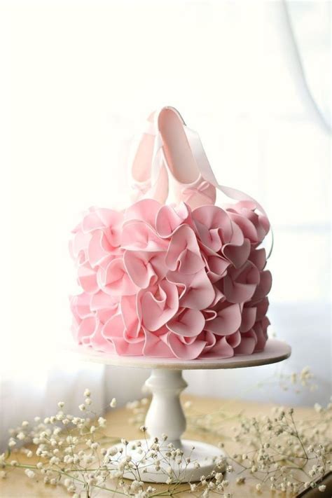 Ballerina Birthday Cake Super Pretty Ballet Birthday Cake With Pink