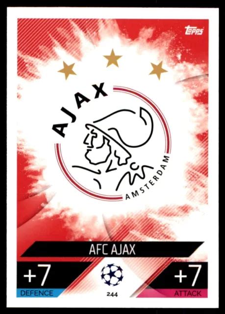 TOPPS MATCH ATTAX 2022 2023 Team Badge AFC Ajax No 244 EUR 1 39