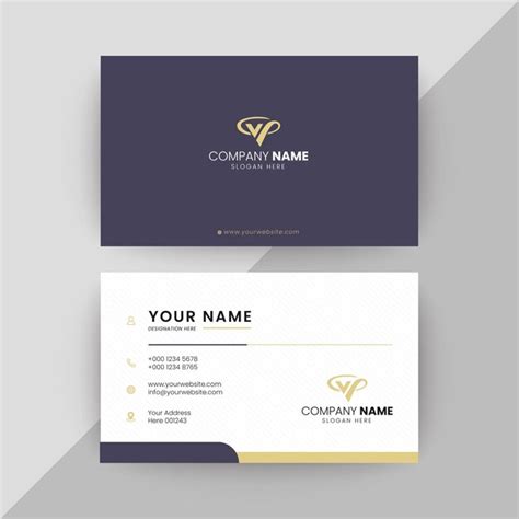 Premium Vector Vector Professional Modern Business Card Template