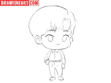 How to Draw a Chibi Boy - Draw Fine Art