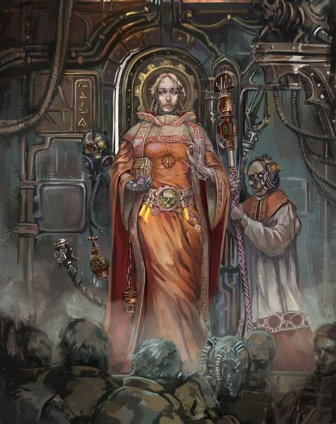 Tech Priestess Art By Nictanova 40k Gallery Warhammer 40k Artwork