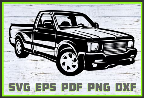 Gmc Syclone Truck Svg Silhouette Cut Files Designs Clip Art Etsy Canada