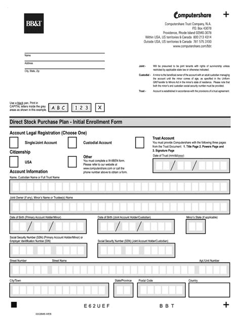 Fillable Online Direct Registration Transaction Request Form Computershare Fax Email Print