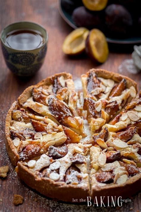 Almond Cream And Plum Tart Recipe Let The Baking Begin