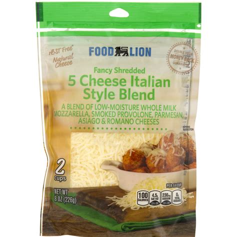 Food Lion Food Lion Shredded Cheese 5 Cheese Italian Style Blend Same Day Delivery Or Pickup