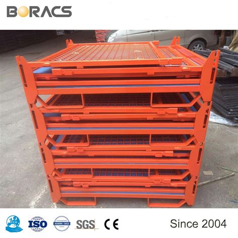 Heavy Duty Stackable Foldable And Stackable Steel Metal Wire Mesh