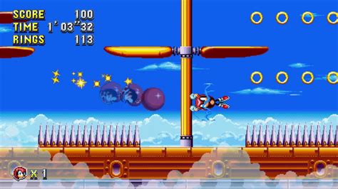 Sonic Mania Plus Flying Battery Zone Act Mighty Hd Youtube