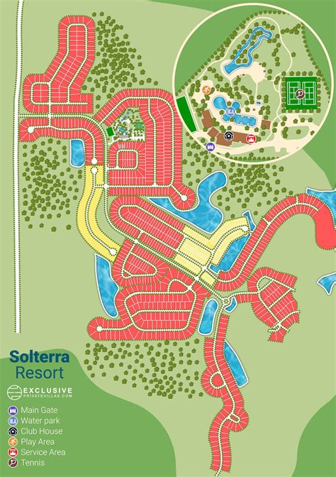 Solterra Resort Map | Search ExclusivePrivateVillas.com