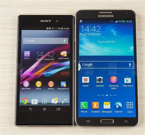 Galaxy Note 3 vs Xperia Z1 le comparatif de deux géants de l IFA 2013