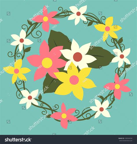 Vector Set Vintage Flowers Stock Vector Royalty Free 189594530 Shutterstock