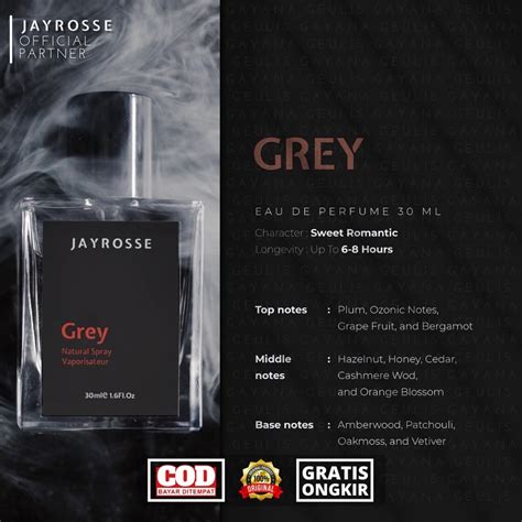 Jual Jayrosse Perfume Grey Parfum Pria Original By Jayrosse