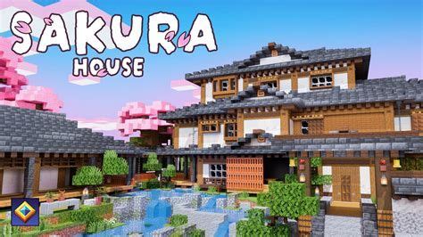 the sakura house in minecraft is made with wood and stone, but it's not very large