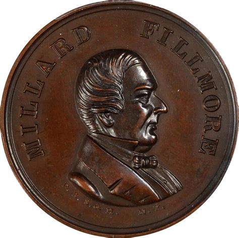 Undated Millard Fillmore Campaign Medal Dewitt Mf Copper