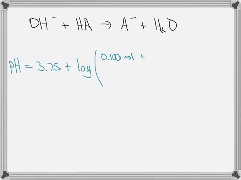 Solved Calculate The Ph Of 100 L Of A Solution Containing 0100 M