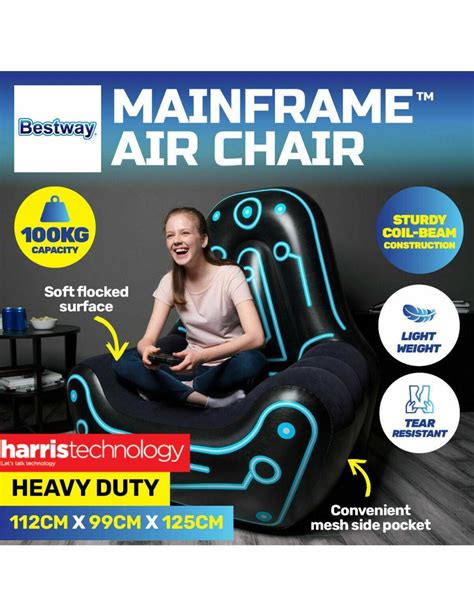 Bestway Mainframe Air Chair Inflatable Gaming Sofa Seat Cruiser Chair