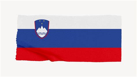 Slovenia S Flag Washi Tape Off White Free Photo Rawpixel