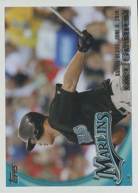 Giancarlo Stanton 2010 Topps Update US 327 Rookie Debut Price Guide