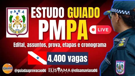 CONCURSO PMPA 2023 ESTUDO GUIADO Edital Assuntos Prova Etapas E