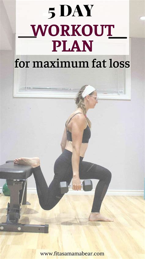 5 Day Workout For Females To Lose Weight With Pdf