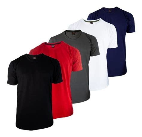 Camisetas Masculinas Basica Gola Redonda 5 Unidades Algodão MercadoLivre