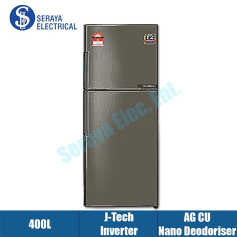 Sharp 400L Two Doors Smile Refrigerator SJ406MSS