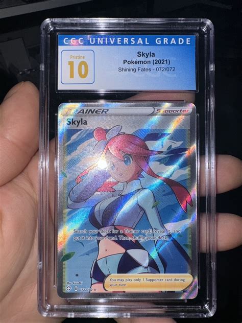 Cgc Pristine Skyla Shining Fates Holo Ultra Rare Ebay